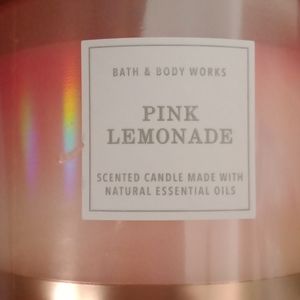 Bath and Body Works Pink Lemonade 3 wick candle